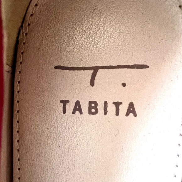 Tabita NEW Leopard Print Pointed Toe Ballet Flats Red Trim Gold Bow NWOT Size 6 - Picture 3 of 9